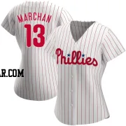 Rafael Marchan Women's Philadelphia Phillies White Authentic Home Jersey