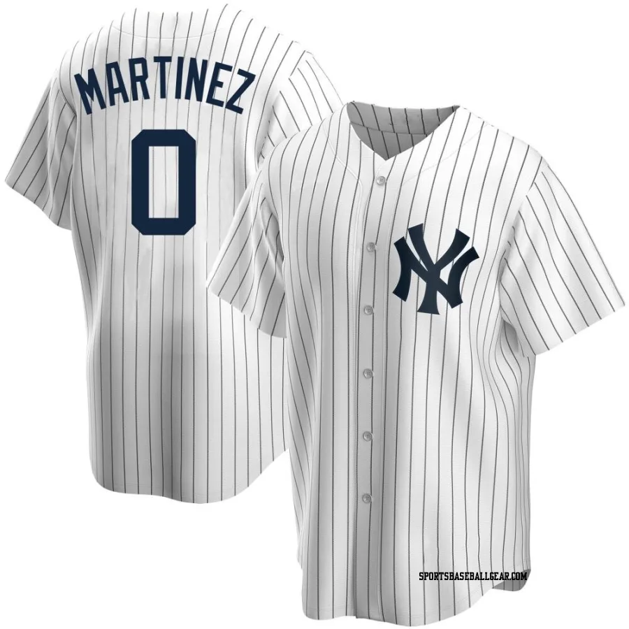 Rafael Martinez Men's New York Yankees White Replica Home Jersey