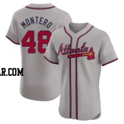Rafael Montero Men's Atlanta Braves Gray Elite Road Jersey