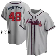 Rafael Montero Men's Atlanta Braves Gray Replica Road Jersey