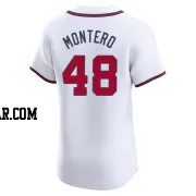 Rafael Montero Men's Atlanta Braves White Elite Home Jersey