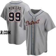 Rafael Montero Men's Detroit Tigers Gray Replica Road Jersey