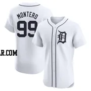 Rafael Montero Men's Detroit Tigers White Elite Home Jersey