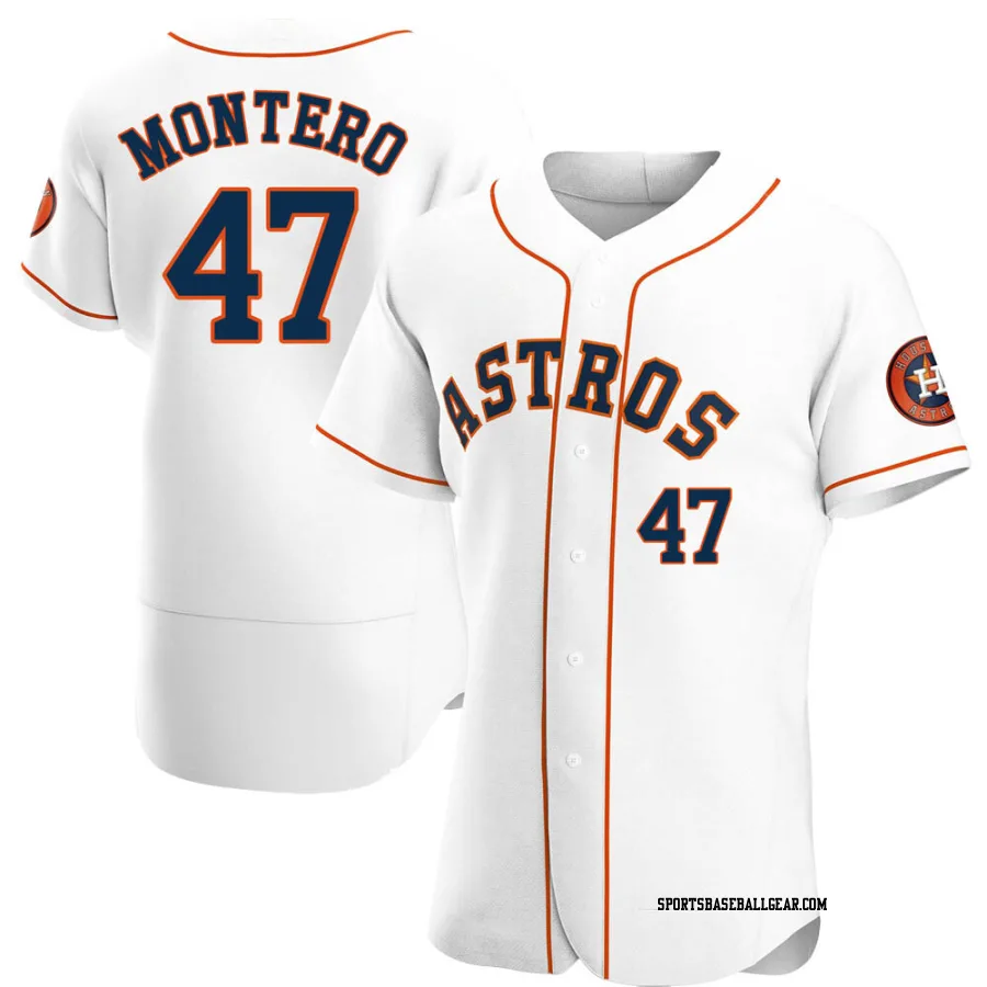 Rafael Montero Men's Houston Astros White Authentic Home Jersey