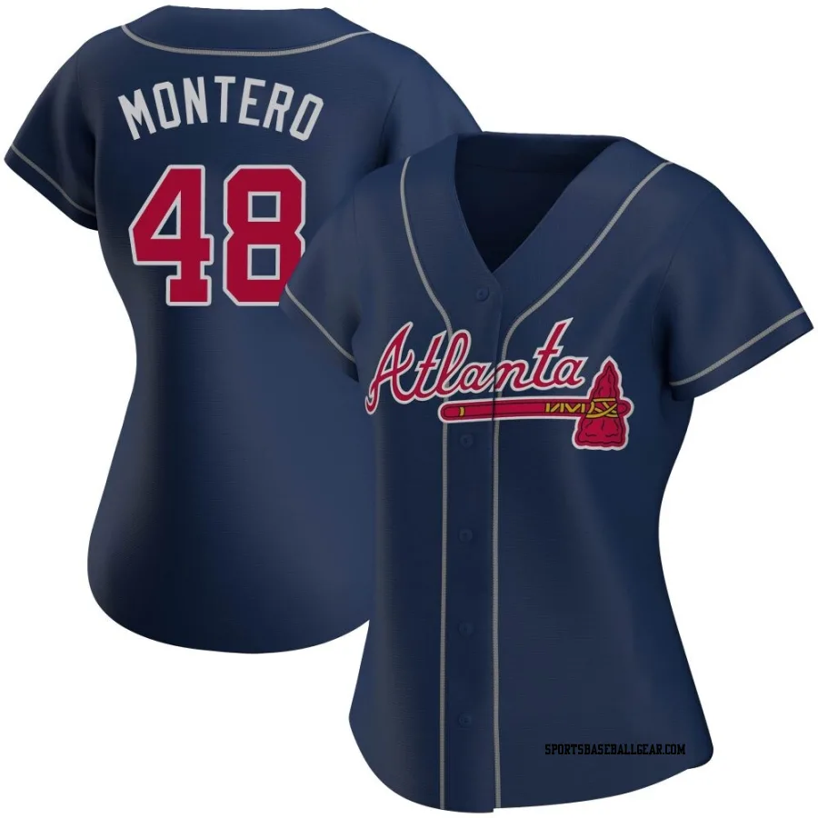 Rafael Montero Women's Atlanta Braves Navy Replica Alternate Jersey