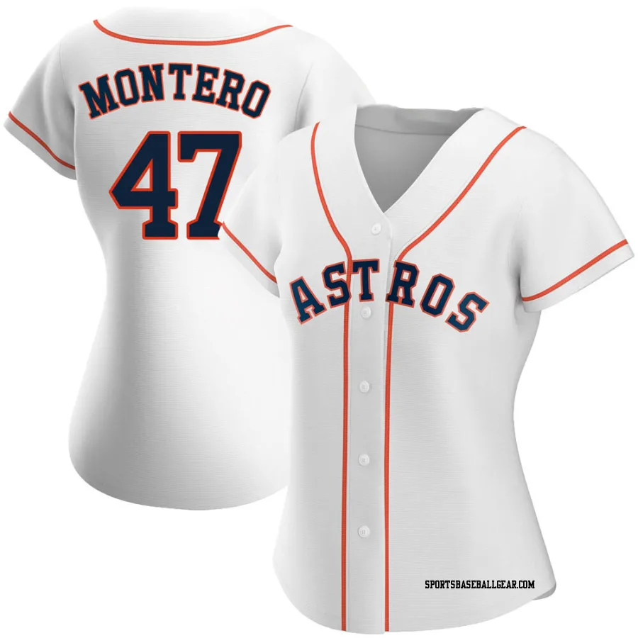 Rafael Montero Women's Houston Astros White Authentic Home Jersey