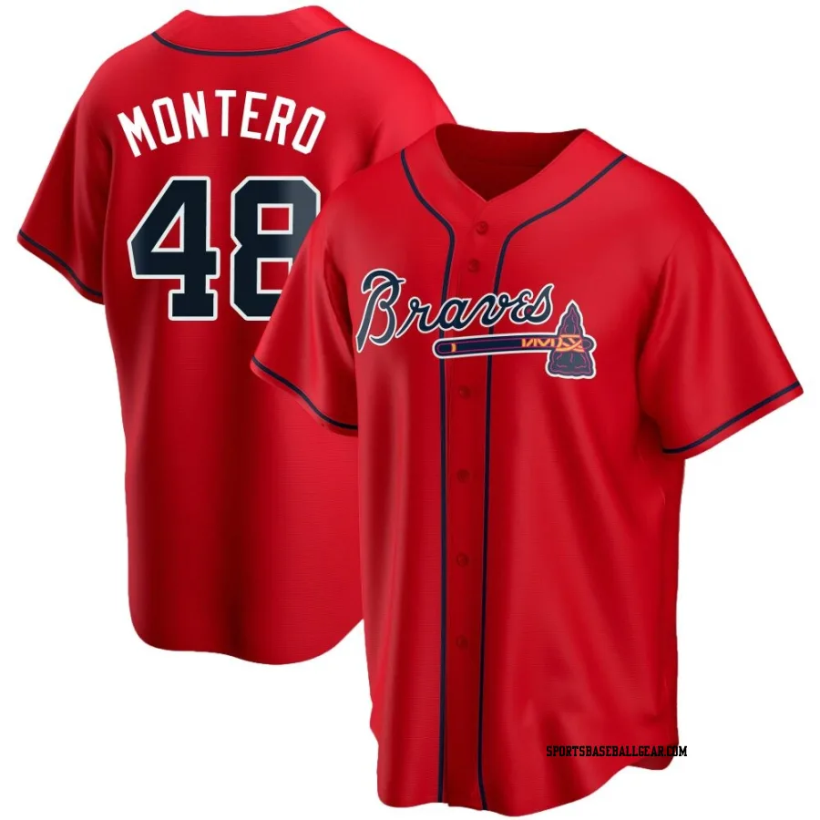 Rafael Montero Youth Atlanta Braves Red Replica Alternate Jersey
