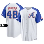 Rafael Montero Youth Atlanta Braves White Replica 2023 City Connect Jersey