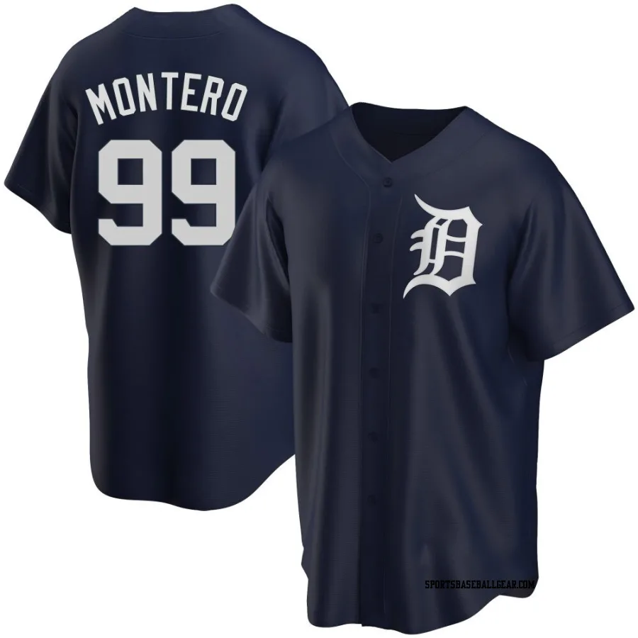 Rafael Montero Youth Detroit Tigers Navy Replica Alternate Jersey
