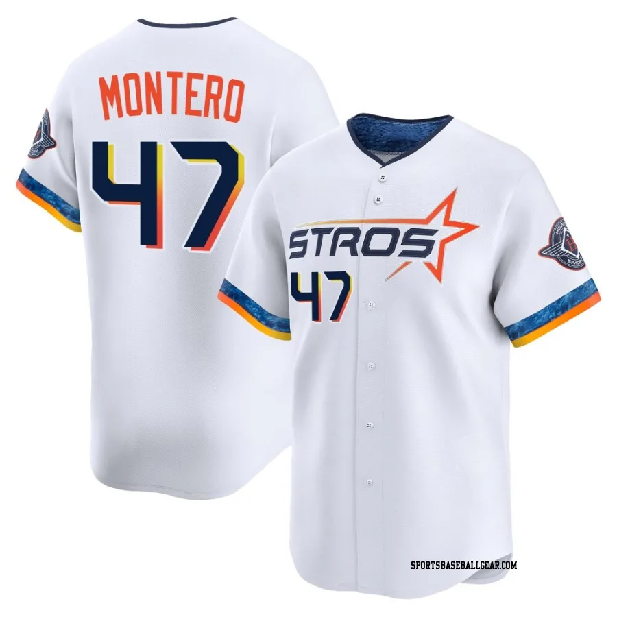 Rafael Montero Youth Houston Astros White Limited 2025 City Connect Jersey