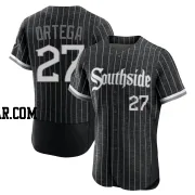 Rafael Ortega Men's Chicago White Sox Black Authentic 2021 City Connect Jersey