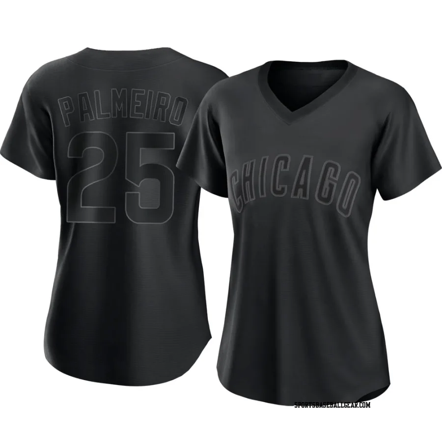 Rafael Palmeiro Women's Chicago Cubs Black Authentic Pitch Fashion Jersey