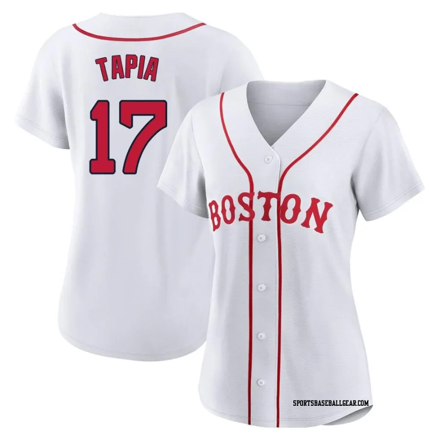 Raimel Tapia Women's Boston Red Sox White Replica 2021 Patriots' Day Jersey