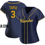 Raimel Tapia Women's Milwaukee Brewers Navy Replica Alternate Jersey