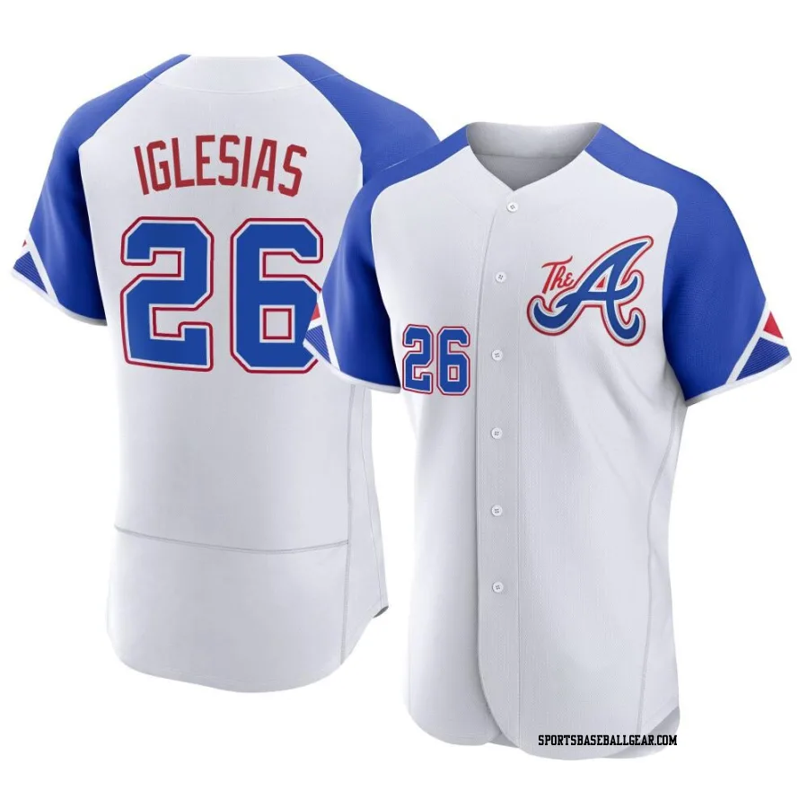 Raisel Iglesias Men's Atlanta Braves White Authentic 2023 City Connect Jersey