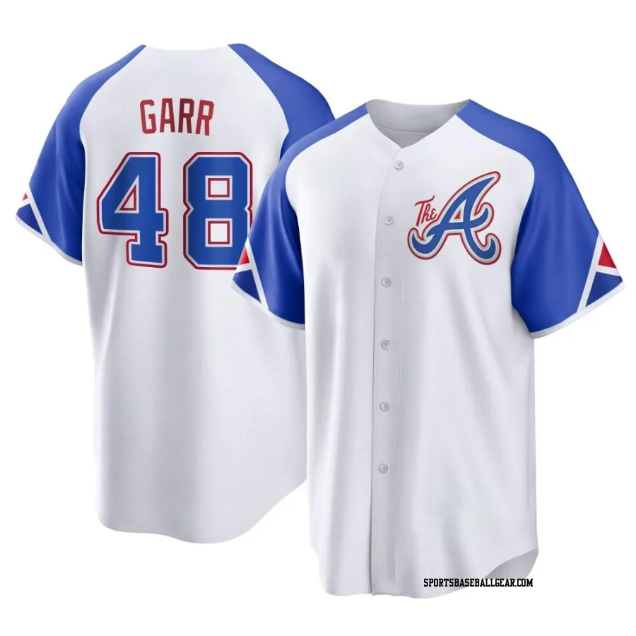 Ralph Garr Youth Atlanta Braves White Replica 2023 City Connect Jersey