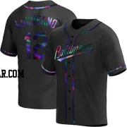 Ramon Laureano Youth Baltimore Orioles Black Holographic Replica Alternate Jersey