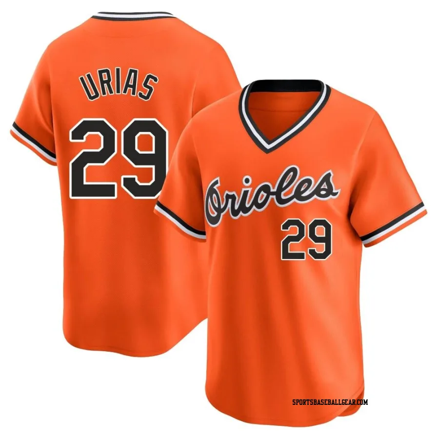 Ramon Urias Men's Baltimore Orioles Orange Limited Cooperstown Collection Jersey