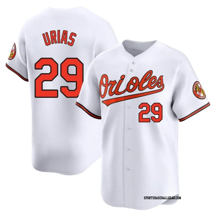 Ramon Urias Men's Baltimore Orioles White Limited Home Jersey