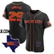 Ramon Urias Men's Houston Astros Black Authentic 2023 Space City Ready 2 Reign Flex Base Jersey