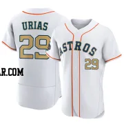 Ramon Urias Men's Houston Astros Gold Authentic White 2023 Collection Jersey