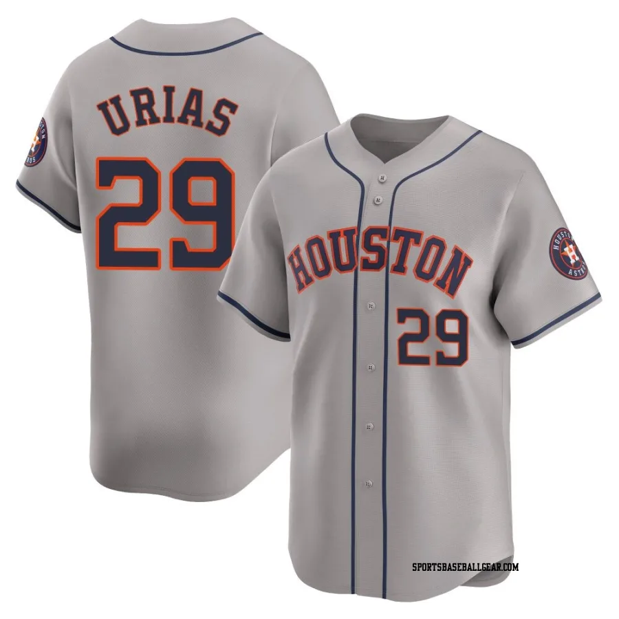 Ramon Urias Men's Houston Astros Gray Limited Away Jersey