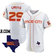 Ramon Urias Men's Houston Astros White Authentic 2023 Space City Ready 2 Reign Flex Base Jersey