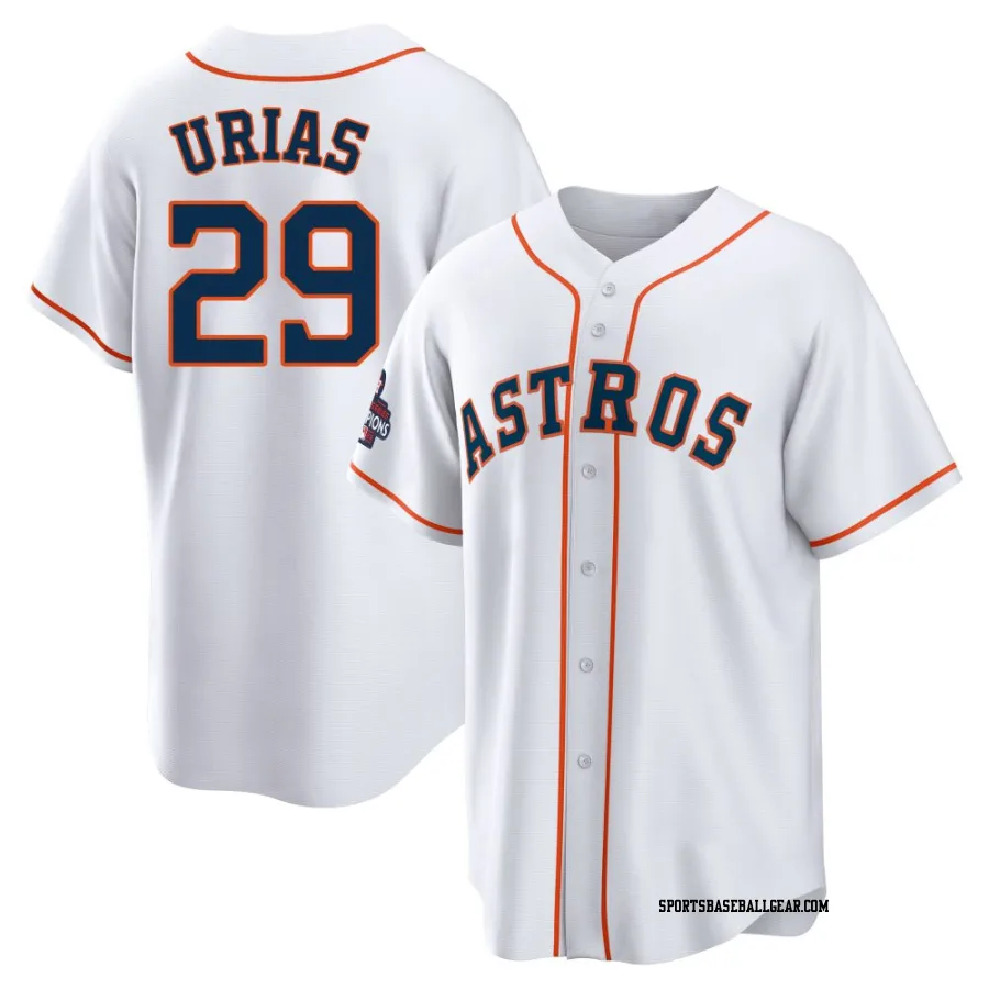 Ramon Urias Men's Houston Astros White Replica 2022 World Series Champions Home Jersey