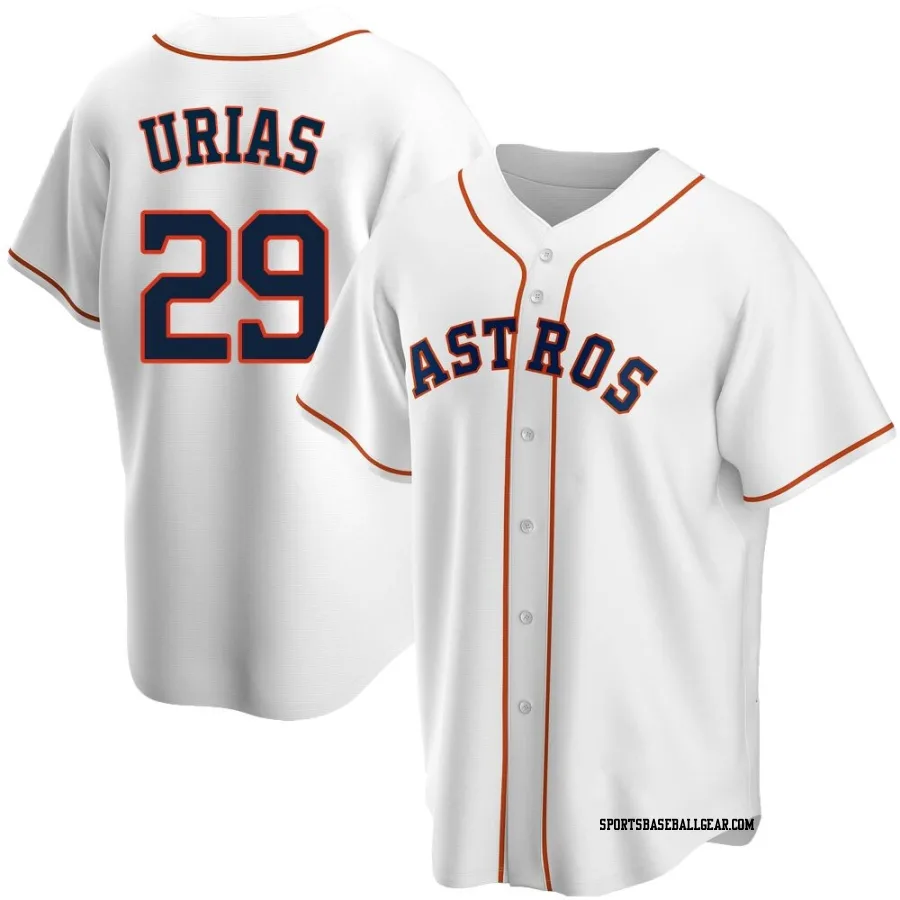 Ramon Urias Men's Houston Astros White Replica Home Jersey