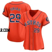 Ramon Urias Women's Houston Astros Orange Limited Alternate Jersey