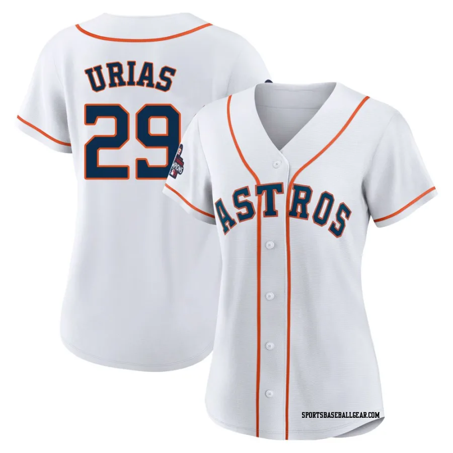 Ramon Urias Women's Houston Astros White Replica 2022 World Series Champions Home Jersey