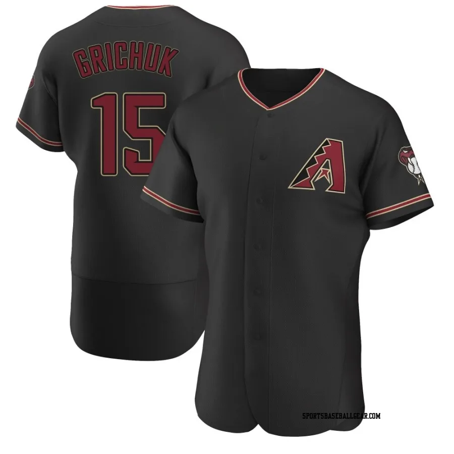 Randal Grichuk Men's Arizona Diamondbacks Black Authentic Alternate Jersey