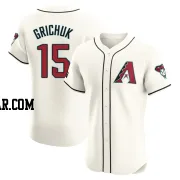 Randal Grichuk Men's Arizona Diamondbacks Cream Elite Home Patch Jersey