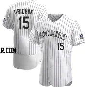 Randal Grichuk Men's Colorado Rockies White Authentic Home Jersey