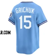 Randal Grichuk Men's Kansas City Royals Light Blue Limited Throwback Cooperstown Collection Jersey
