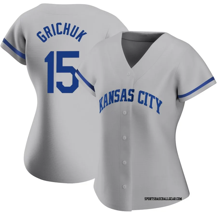 Randal Grichuk Women's Kansas City Royals Gray Authentic 2022 Road Jersey