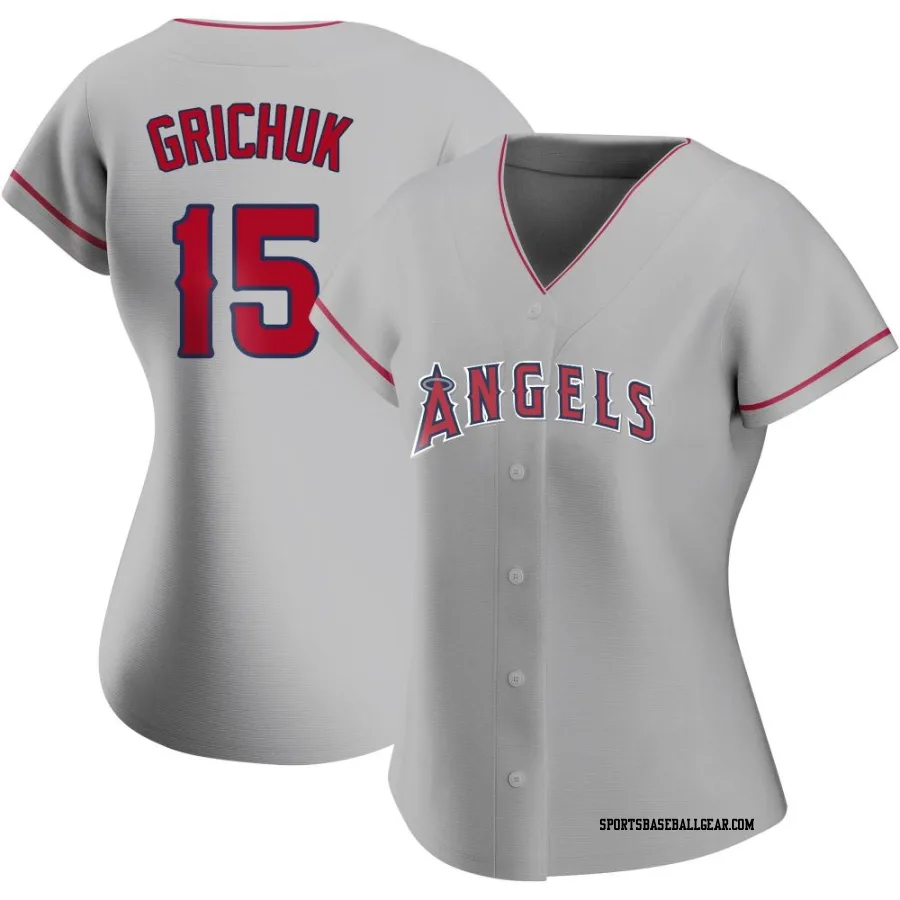 Randal Grichuk Women's Los Angeles Angels Replica Silver Road Jersey