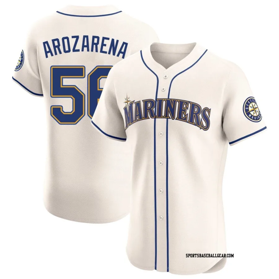 Randy Arozarena Men's Seattle Mariners Cream Elite Alternate Jersey