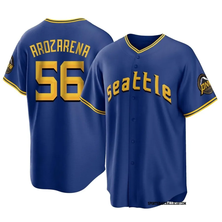 Randy Arozarena Men's Seattle Mariners Royal Replica 2023 City Connect Jersey