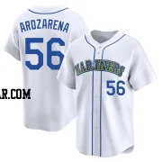 Randy Arozarena Men's Seattle Mariners White Limited Throwback Cooperstown Collection Jersey