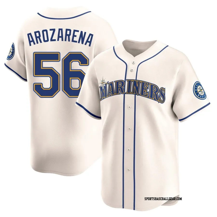 Randy Arozarena Youth Seattle Mariners Cream Limited Alternate Jersey