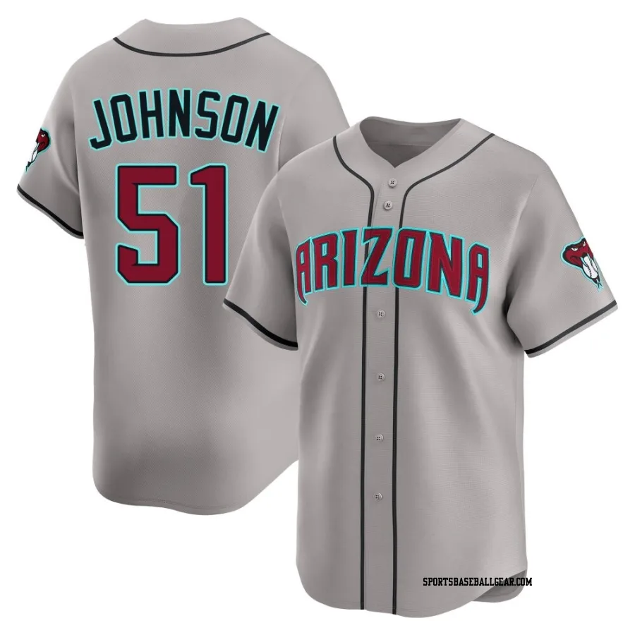 Randy Johnson Men's Arizona Diamondbacks Gray Limited Alternate Jersey