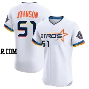 Randy Johnson Men's Houston Astros White Elite 2025 City Connect Jersey