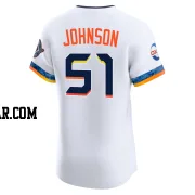 Randy Johnson Men's Houston Astros White Elite 2025 City Connect Jersey