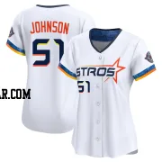 Randy Johnson Women's Houston Astros White Limited 2025 City Connect Jersey