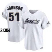 Randy Johnson Youth Houston Astros White Limited Throwback Cooperstown Collection Jersey