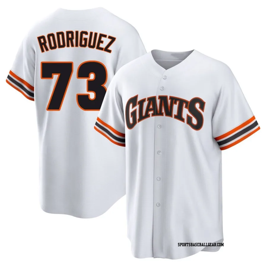 Randy Rodriguez Youth San Francisco Giants White Limited Throwback Cooperstown Collection Jersey