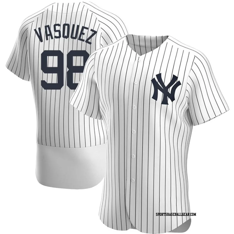 Randy Vasquez Men's New York Yankees White Authentic Home Jersey