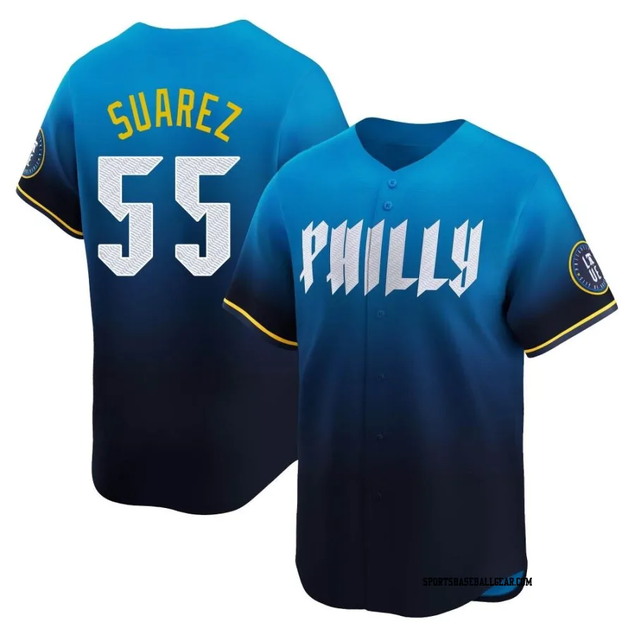 Ranger Suarez Men's Philadelphia Phillies Blue Limited 2024 City Connect Jersey