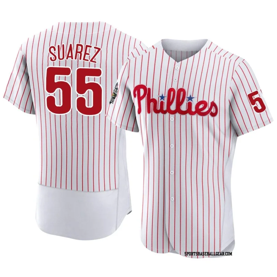 Ranger Suarez Men's Philadelphia Phillies White Authentic 2022 World Series Home Jersey